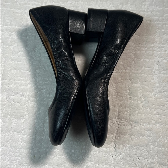 New! Naturalizer Adeline black leather block heel pumps 5 - Picture 3 of 8